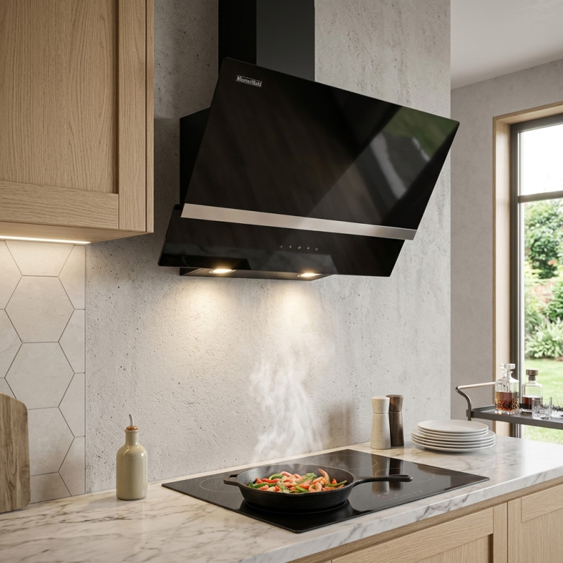 Campana Fall Touch Negra 75cm Mastermaid 