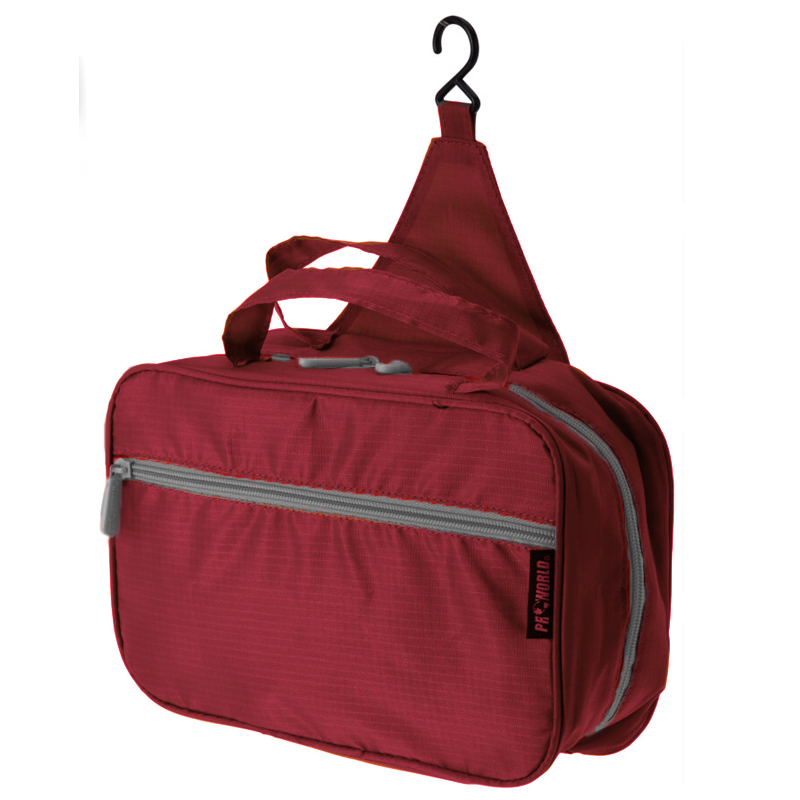 Neceser Rojo con Gancho para Viaje  