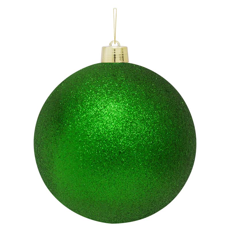 Bola Navideña Verde Escarchado 30cm