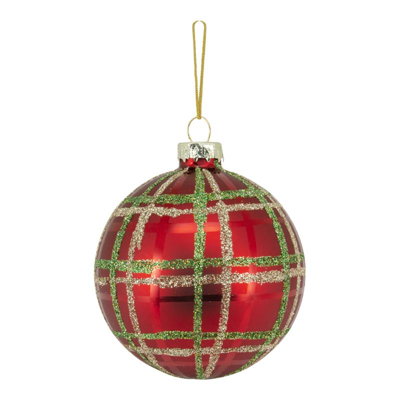 Bola Santa Is Coming Trad Roja 8cm