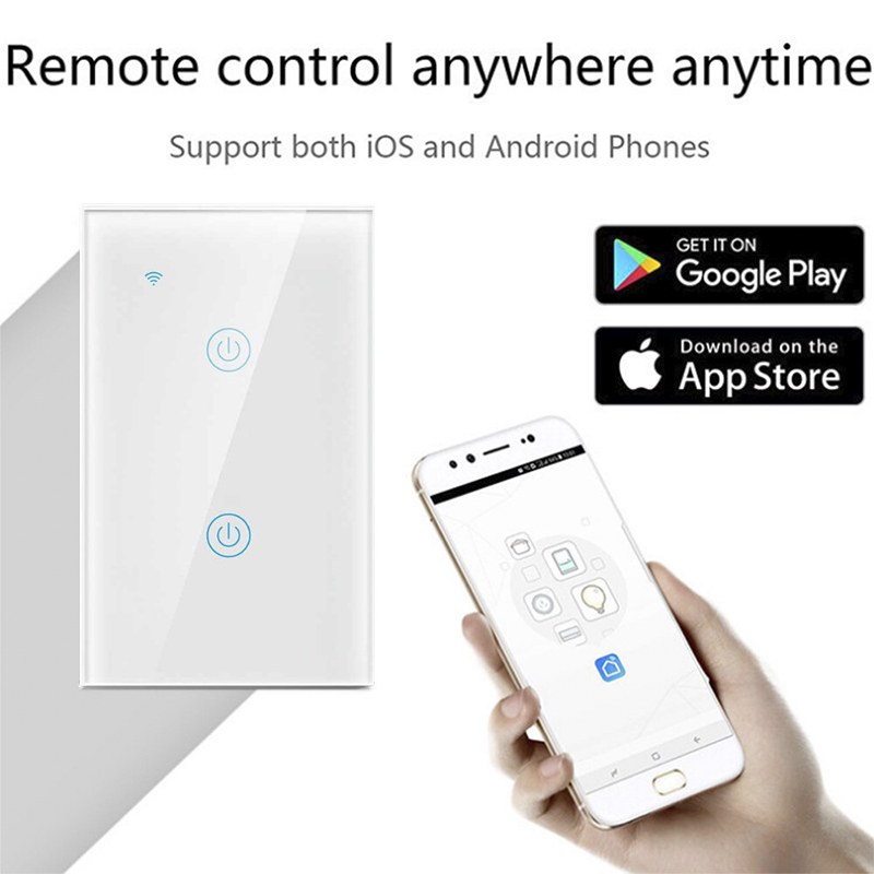 Interruptor Smart Wifi Táctil 2 Switch 
