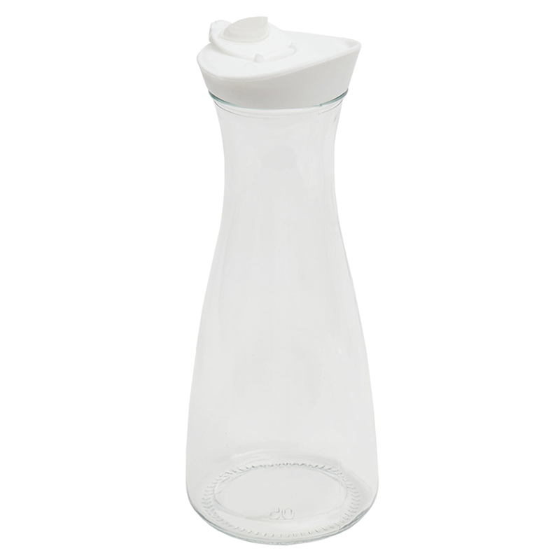 Jarra de Vidrio 1 Litro con Tapa Plástica Home Basic