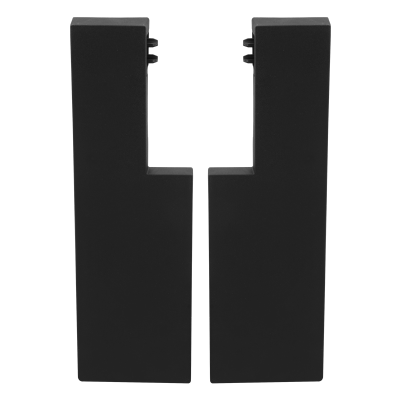 Sujetador Frontal de Panel para Riel Flowbox Negro
