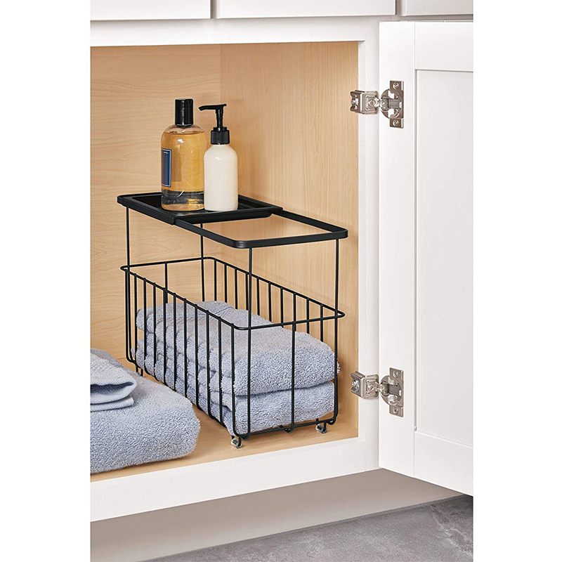 Organizador para Baño Everett Negro Mate Interdesign