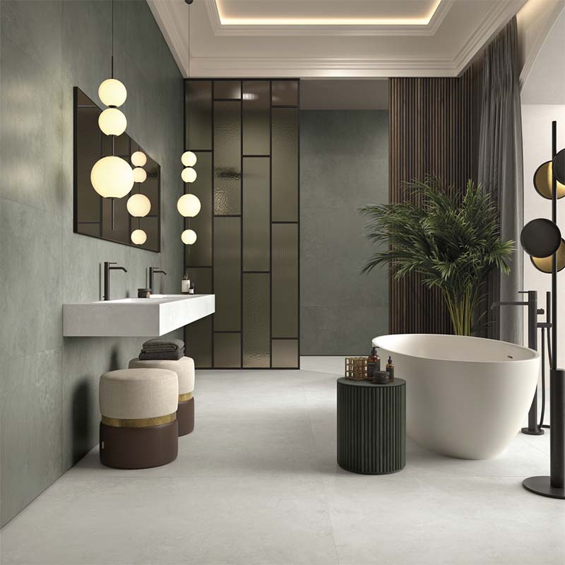 Porcelanato Vis White Mate 120x240cm Hecho en Italia