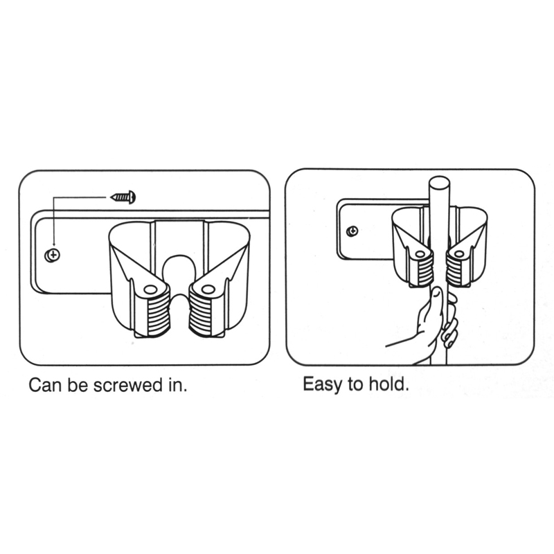 Soporte Doble para Accesorios de Limpieza
