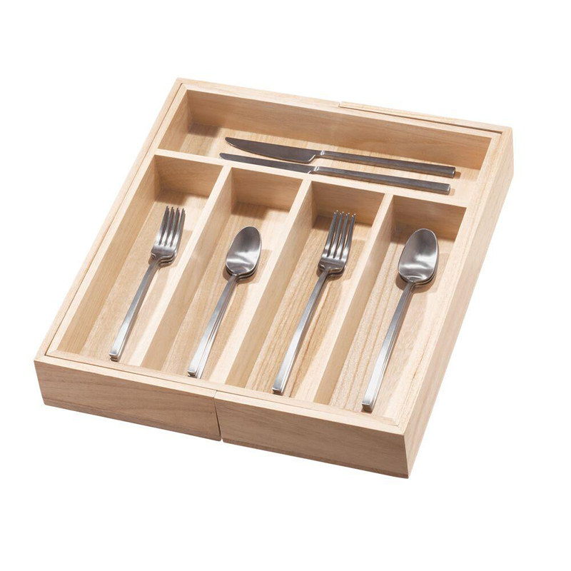 Organizador de Madera para Cubiertos 7 Compartimentos