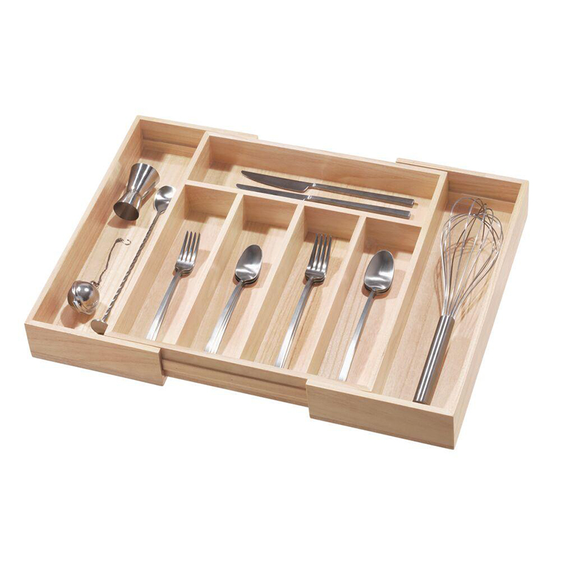 Organizador de Madera para Cubiertos 7 Compartimentos