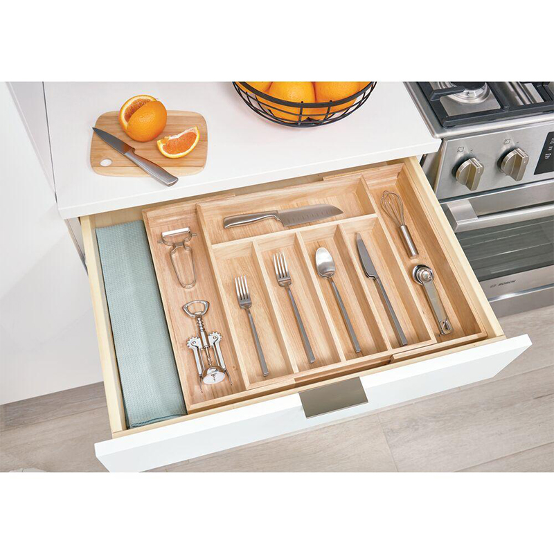 Organizador de Madera para Cubiertos 7 Compartimentos