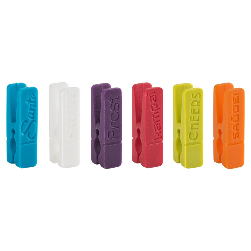 Marcadores de Copas Diseño de Pinza 6 Piezas Trudeau