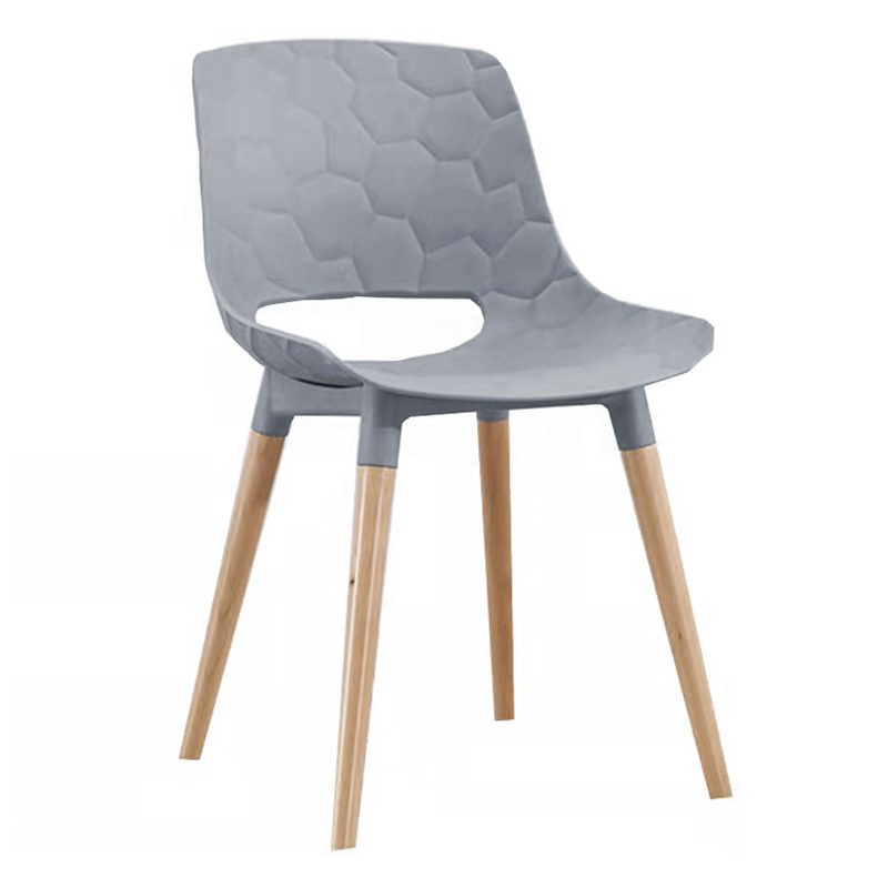 Silla Pebble Madera Gris