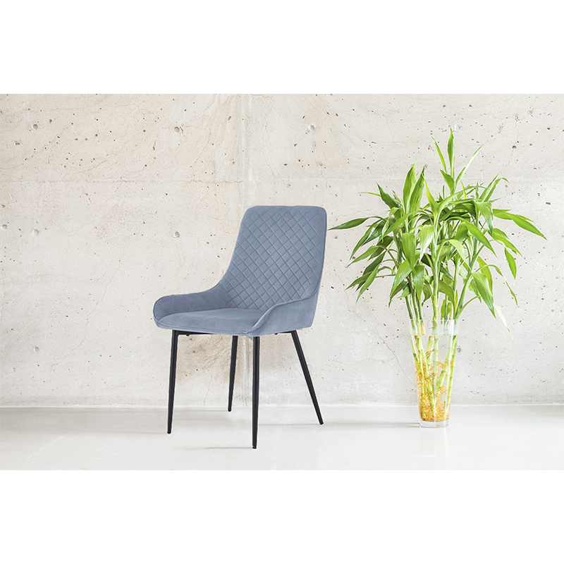 Silla Magz Fija Gamuza Azul