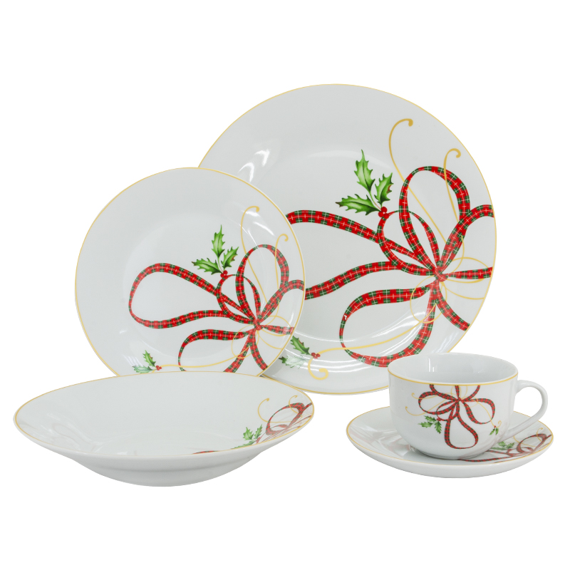 Vajilla Carol de Porcelana de 20 Piezas DecoXmas