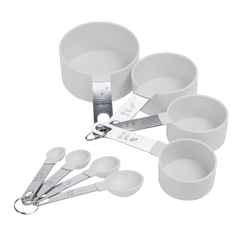 Cucharas y Tazas de Medición 8 Piezas