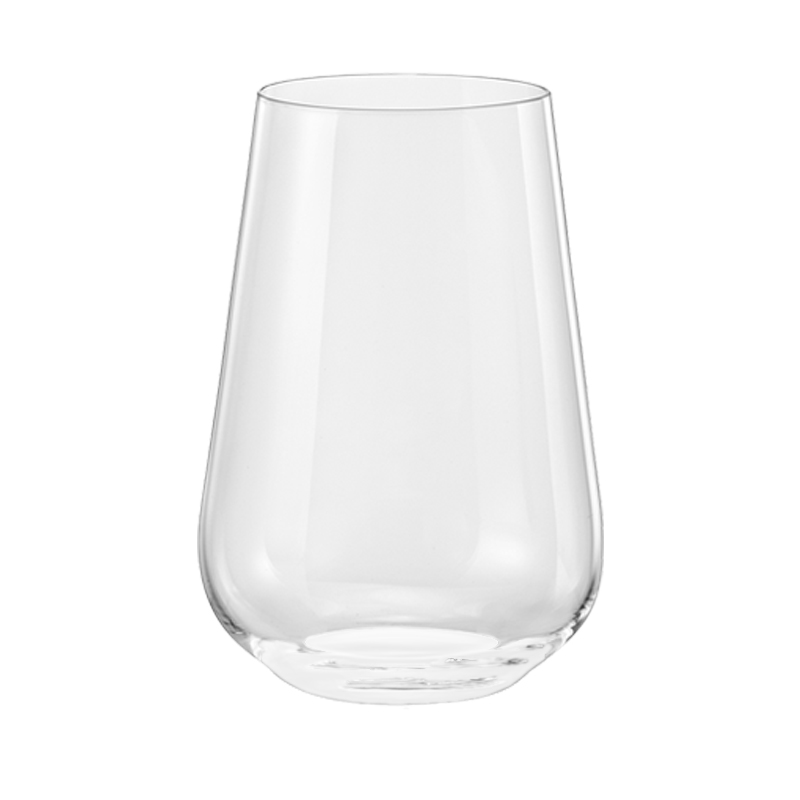 Vaso Sandra Red White Bottom 380ml 6 Unidades