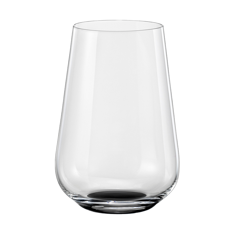 Vaso de Cristal Sandra Black Bottom 380ml  6 Unidades