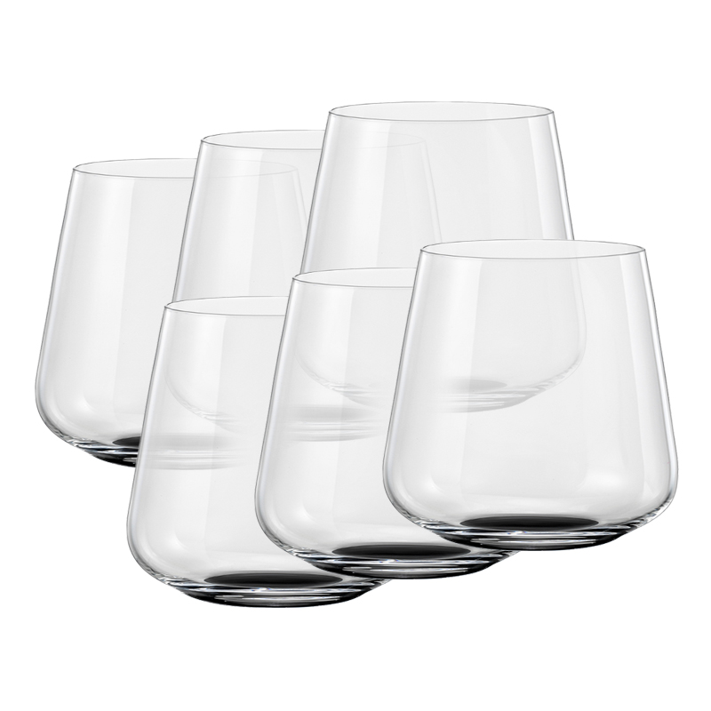 Vaso de Cristal Sandra Black Bottom 290ml  6 Unidades