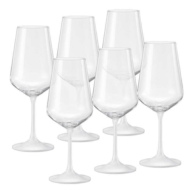 Copa para Vino Sandra White Stem 450ml 6 Unidades