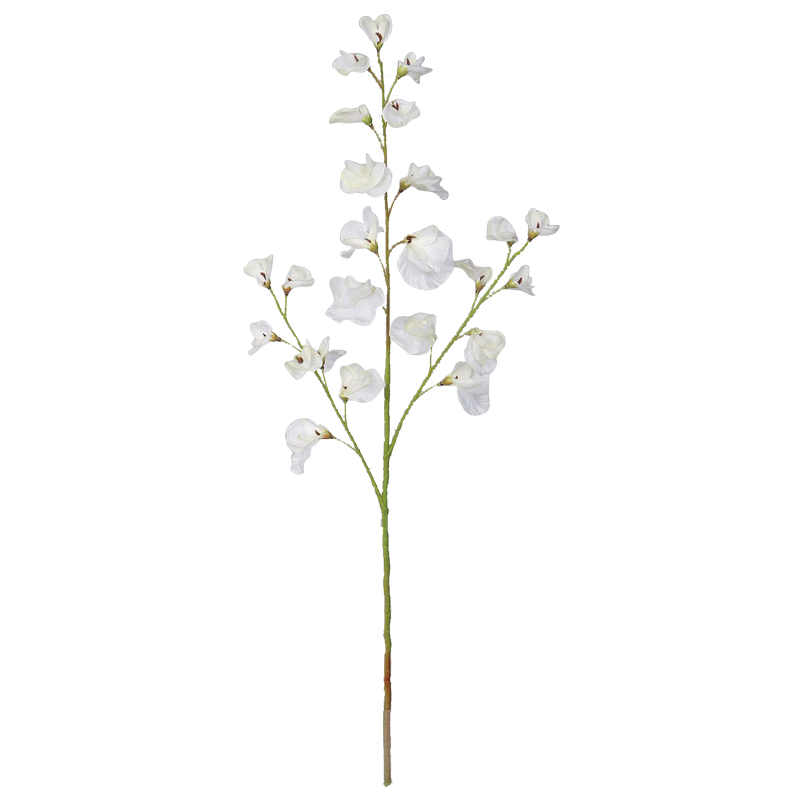 Flor Sweet Pea Blanca 70cm
