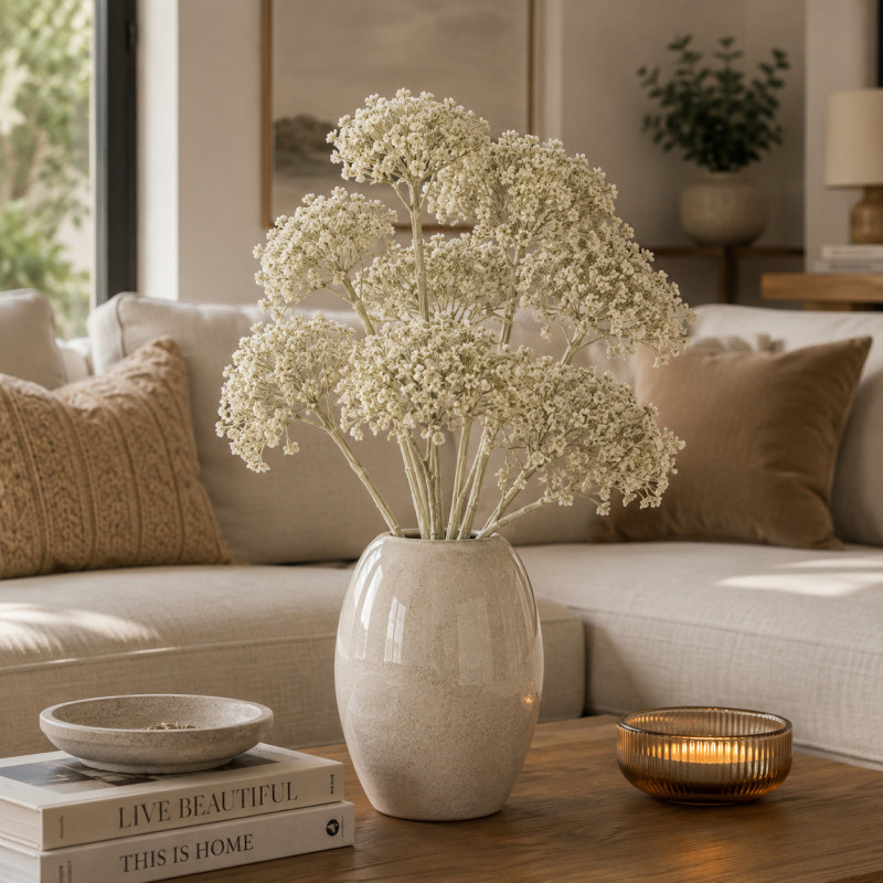 Flor Sedum Crema 62cm