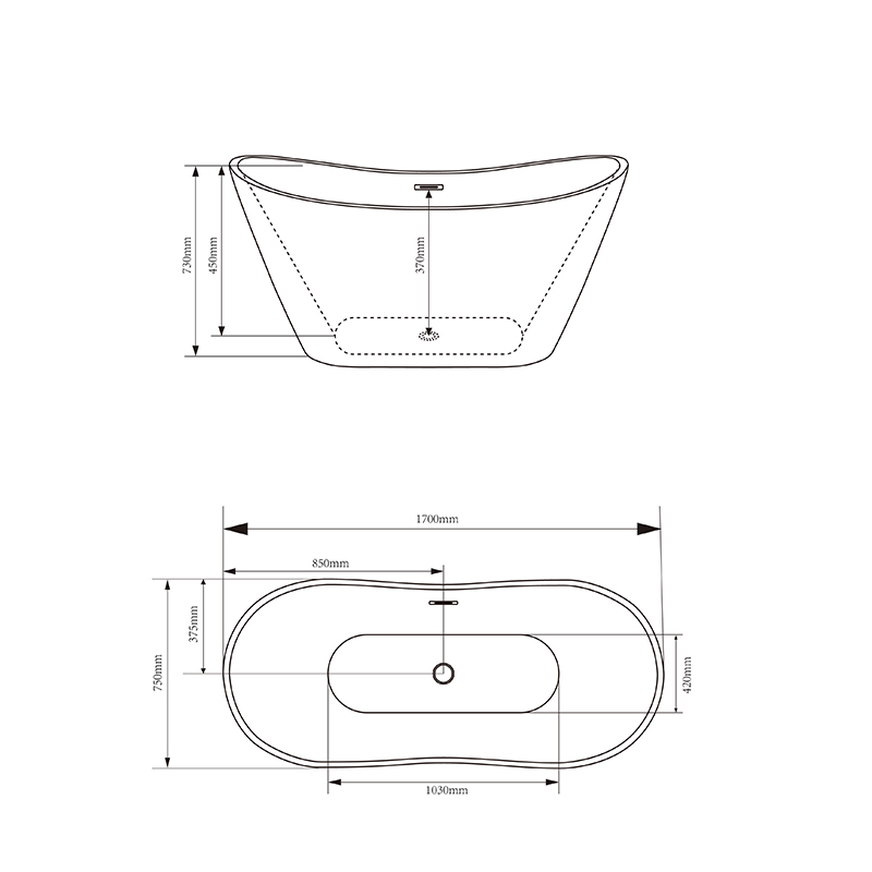 Tina Blanca 80x170x60cm Vitta