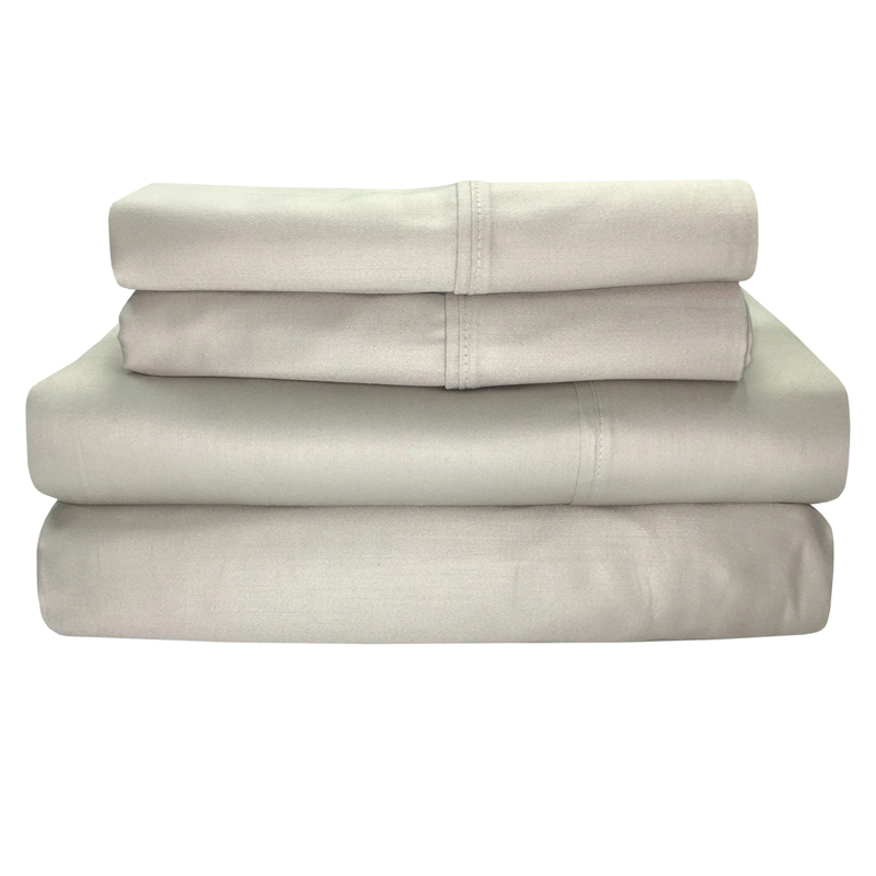 Sábana Crema 100% Algodón 300 Hilos Twin  Sttelli