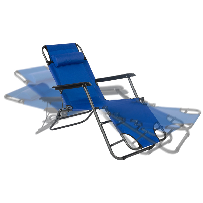 Silla Perezosa Reclinable Azul