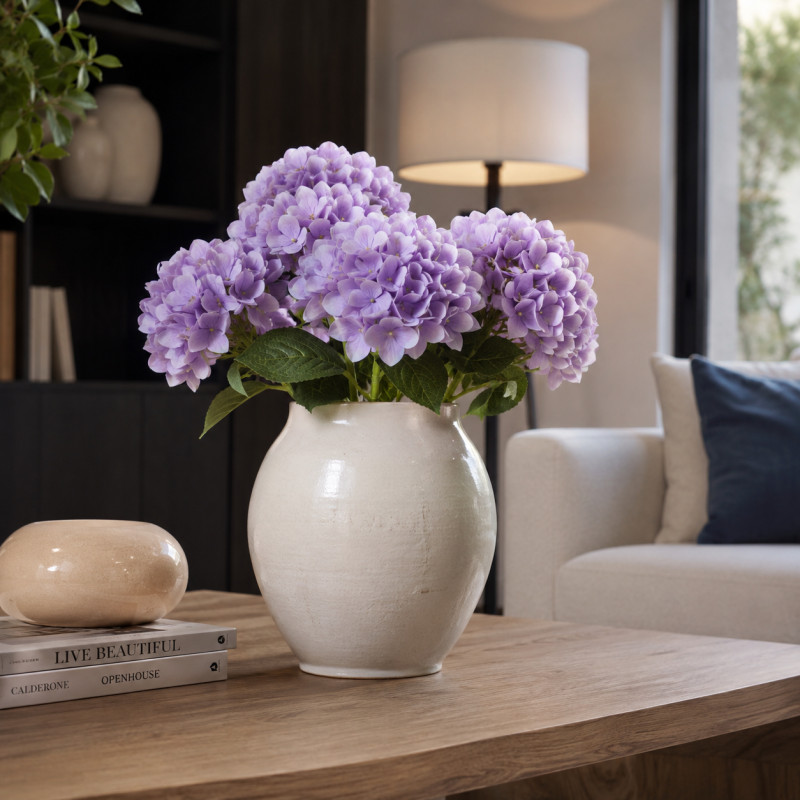 Flor Hydrangea Lila 50cm