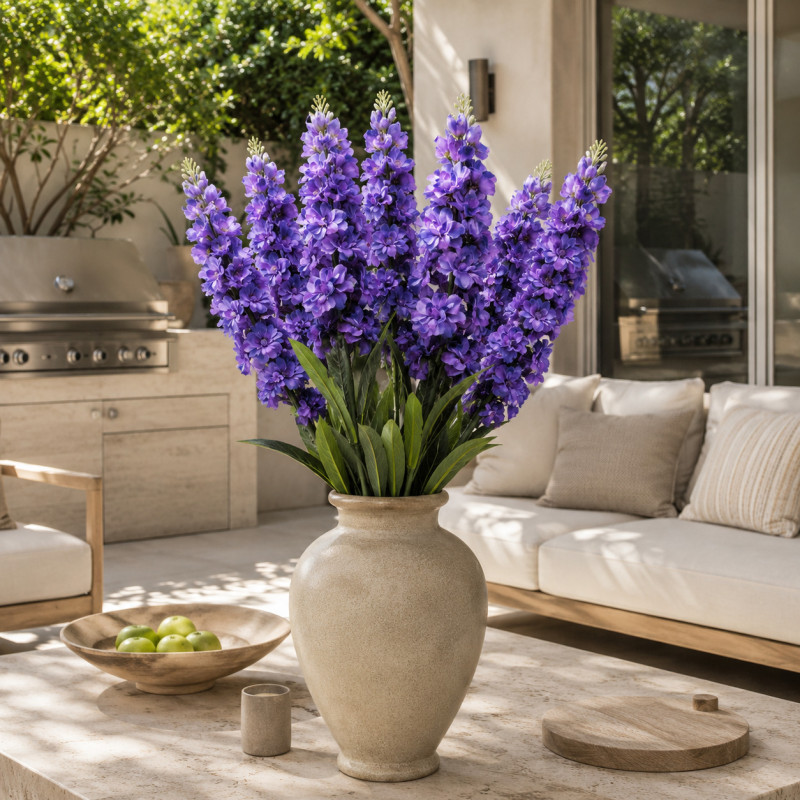 Flor Delphinium Lila 93cm