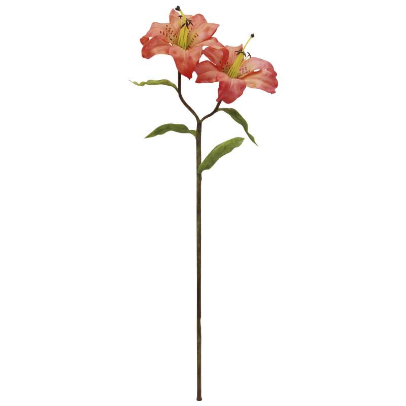 Flor Tiger Lily Roja 56cm