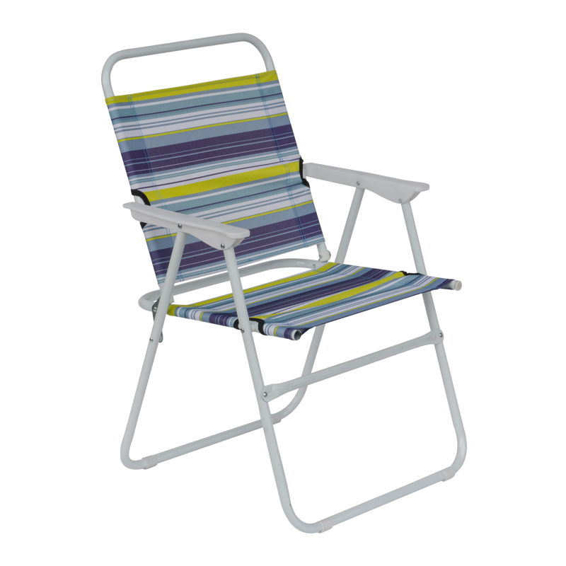 Silla Plegable Azul Verde de Playa