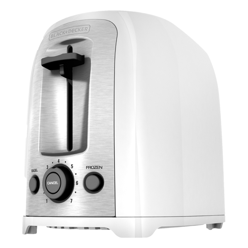 Tostadora 2 Rebanadas Blanca Black+Decker