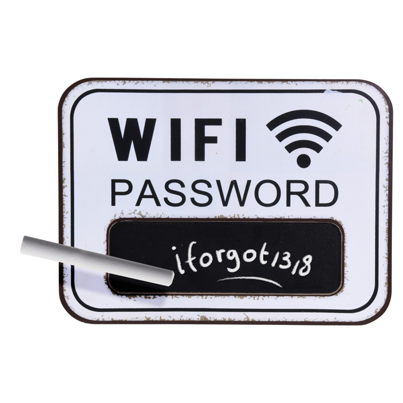Pizarra Decorativa 39x29cm WIFI Password