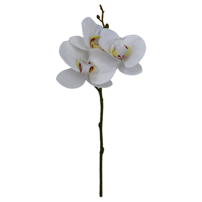 Flor Orquídea  Blanca 30cm