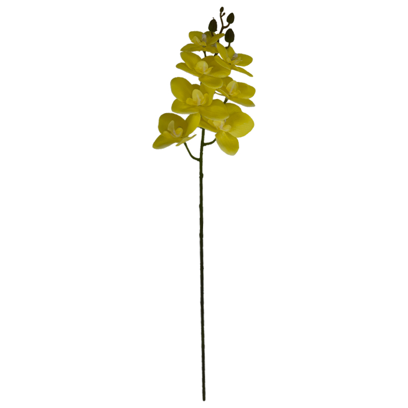 Flor Orquídea Mediana Amarilla 60cm