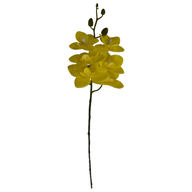 Flor Orquídea Mediana Amarilla 60cm