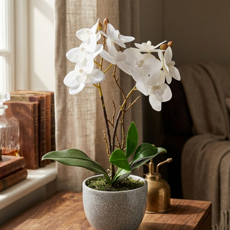 Maceta Phalaenopsis Blanco 30cm