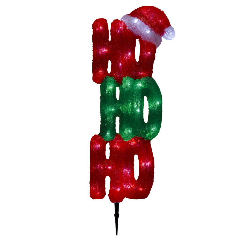 HOHOHO con Estaca con Luz 70cm