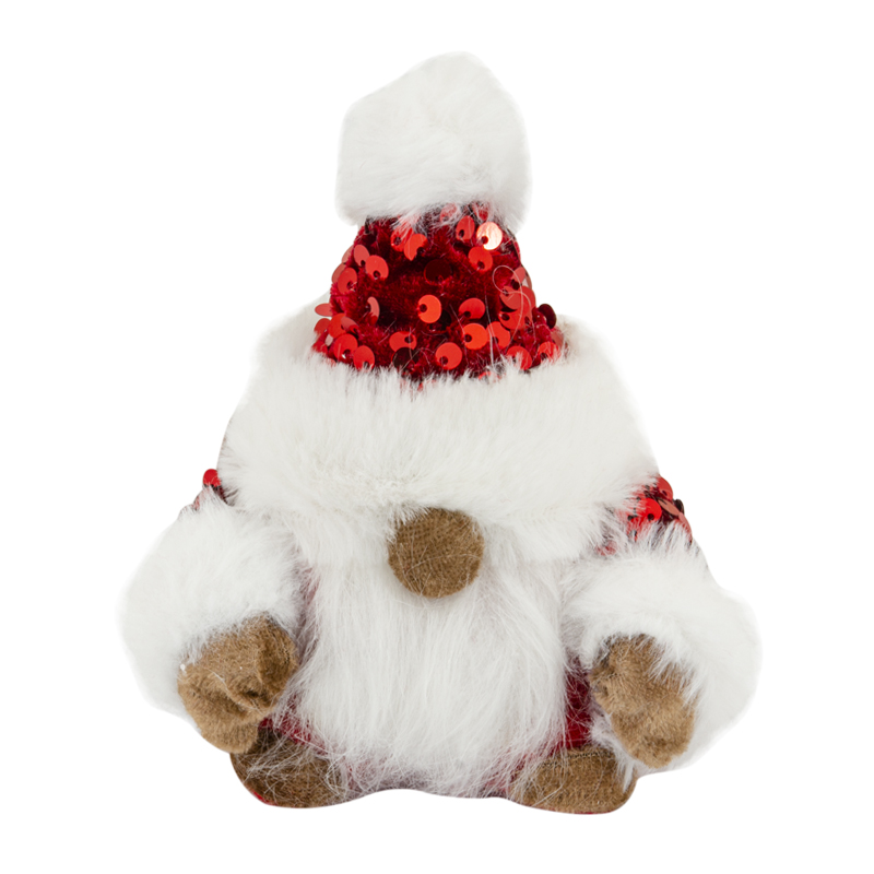Santa Elfo Colgante Rojo Blanca 12cm