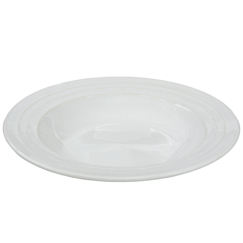 Plato para Sopa Alice White 24cm Value Ceramic