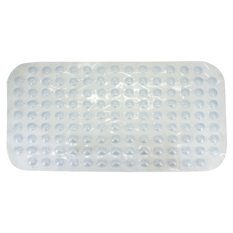 Tapete para Baño 36x68cm Diseño de Piedras Transparente
