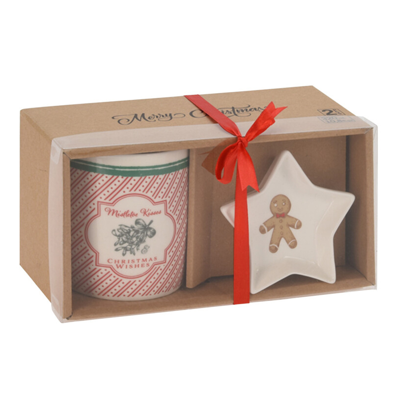 Mug con Plato Navideño en Set