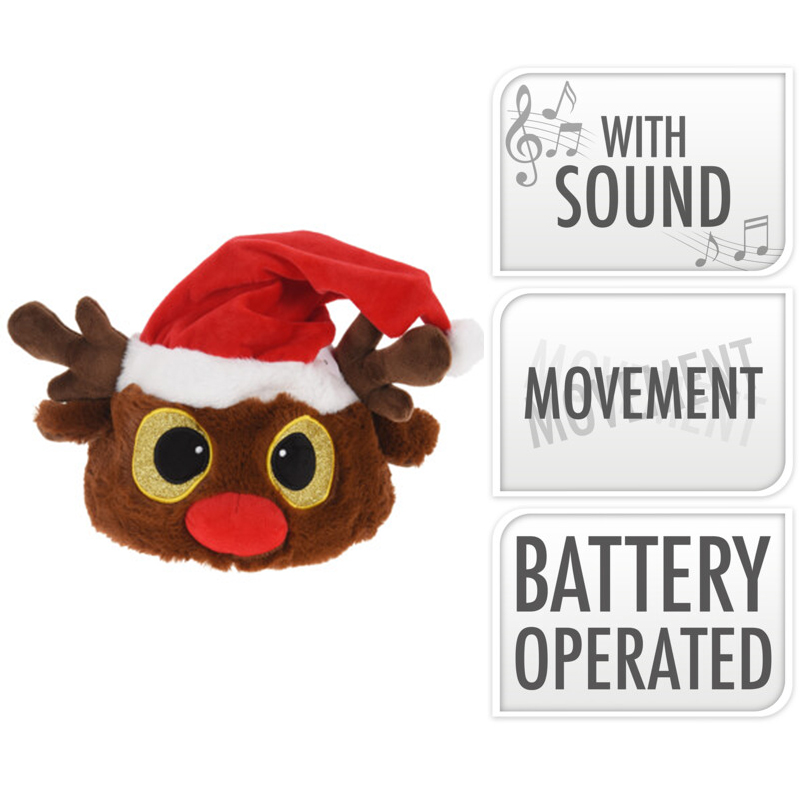 Gorro Navideño Reno con Movimiento