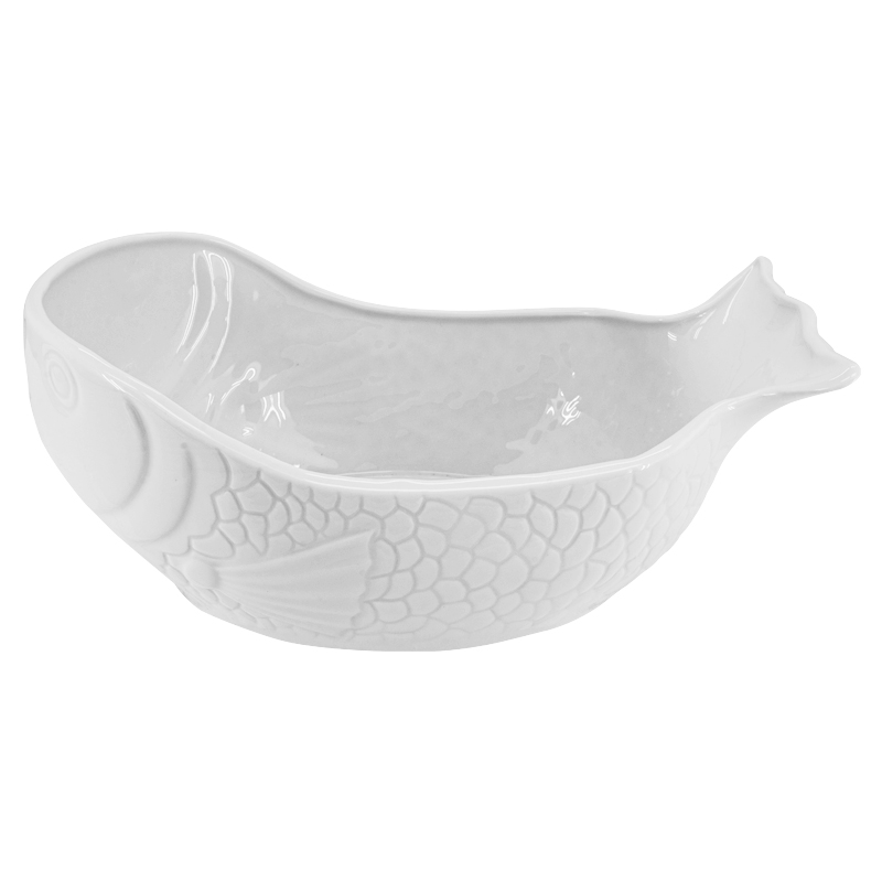 Bowl Fish Blanco 34cm