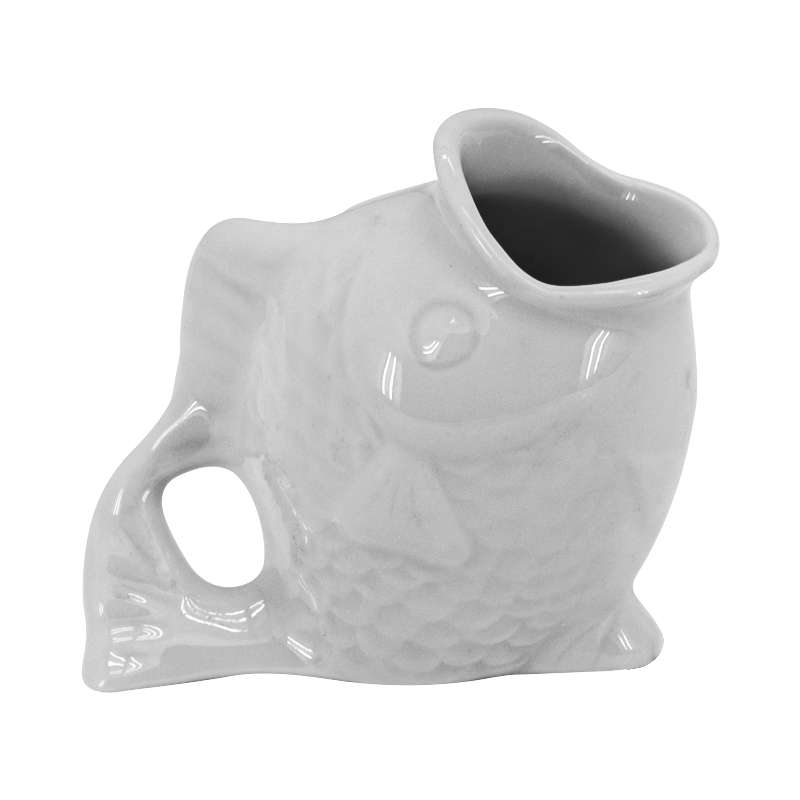 Porta Palillos de Dientes Fish Blanco 5.8cm
