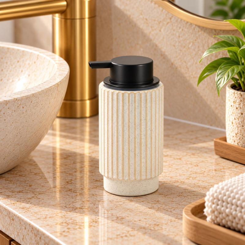 Dispensador de Jabón Líquido Cerámica Sand Raya