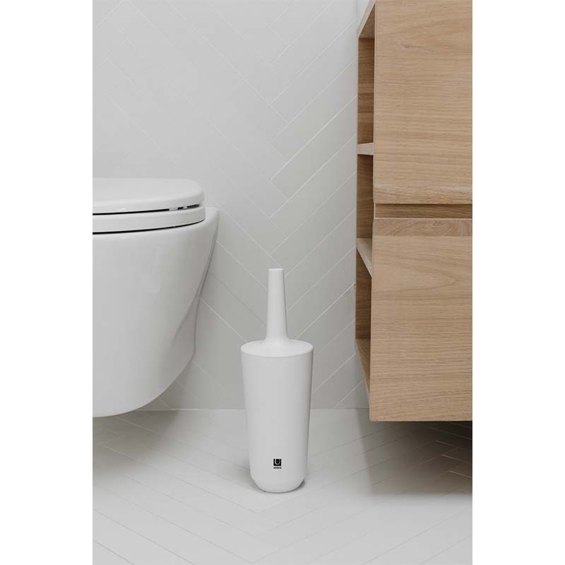 Porta Cepillo para Baño Step Blanco Umbra