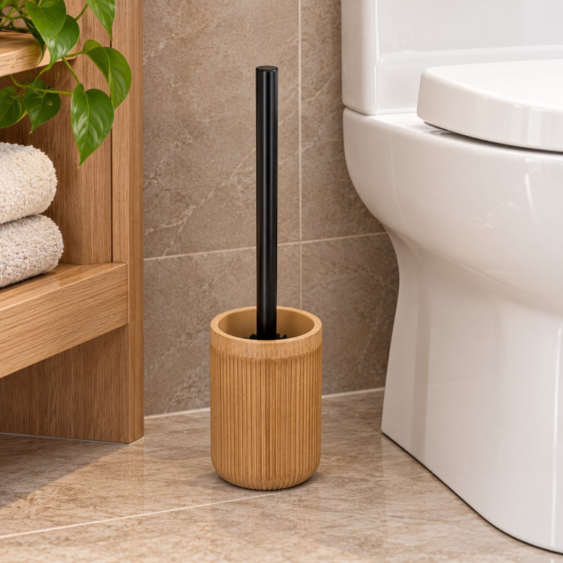 Porta Cepillo Mara Bambú para Baño Concept 