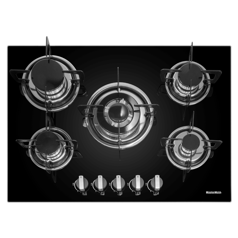 Cocina a Gas con 4 Quemadores +1 Triple Llama de 70x51cm Mastermaid
