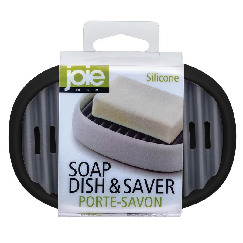 Jabonera Base Silicón Blanco Negro Joie